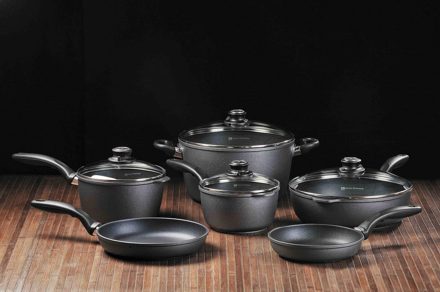 Swiss Diamond Nonstick Wok with Lid - 12.5"