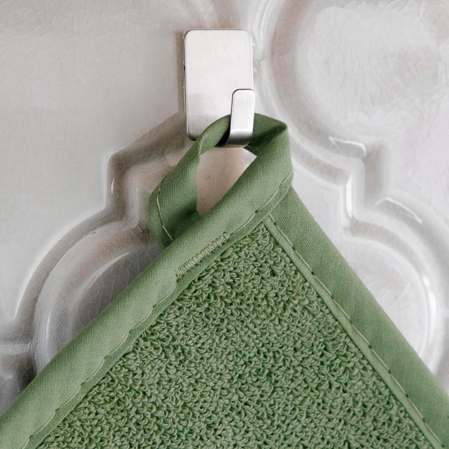 RITZ Terry Potholder & Hot Pad: Unparalleled Heat Resistant, Durable 100% Cotton – Ergonomically Designed for Optimal Grip – Easy-Care Machine Washable – 4-Pack, Juniper