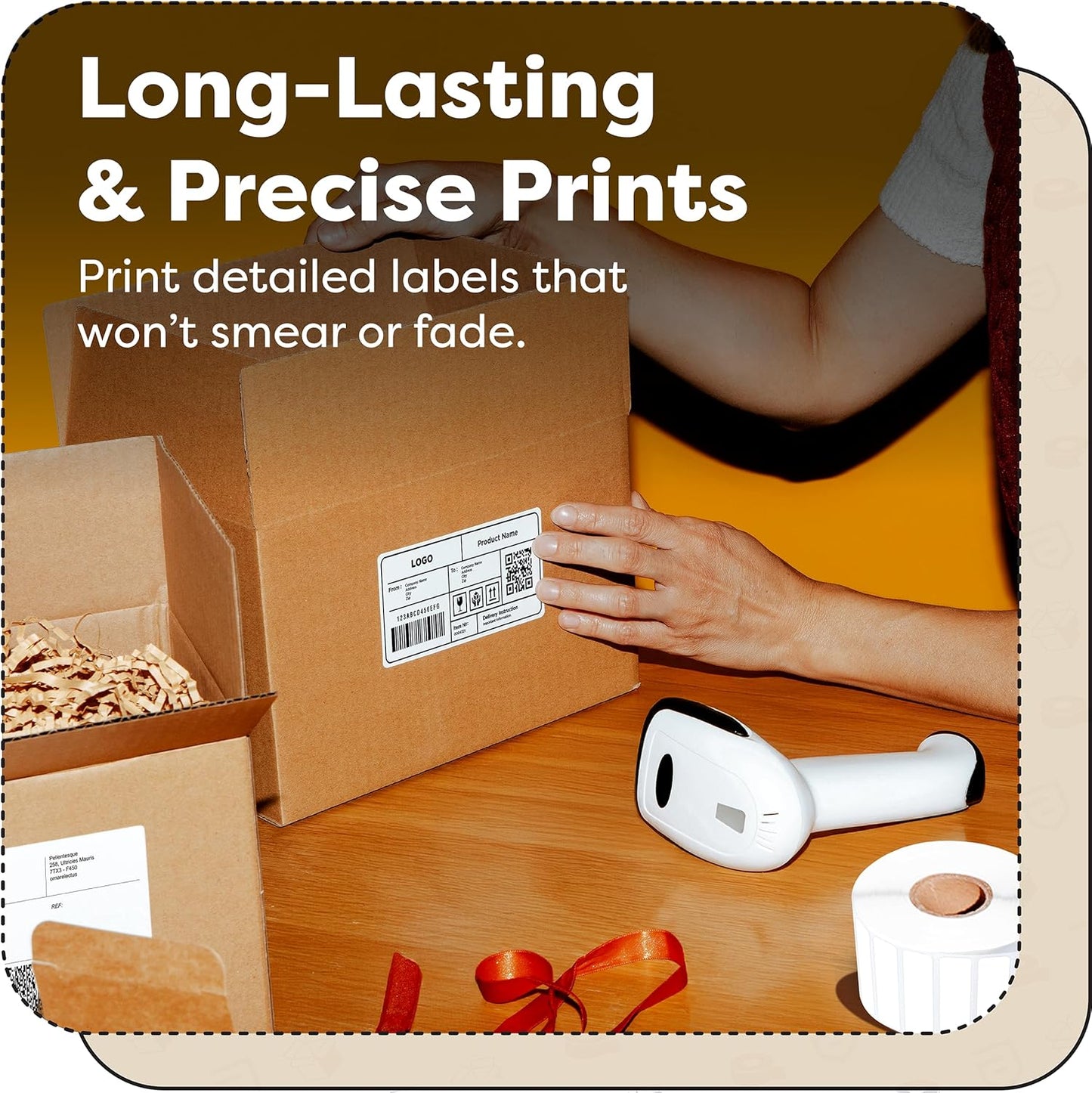 Aegis Adhesives - 1 ½” X 1 ½” Square Direct Thermal Multipurpose Labels for QR Codes, Barcodes, Perforated & Compatible with Zebra Desktop Printers - NOT Rollo Compatible (12 Rolls, 900/Roll)