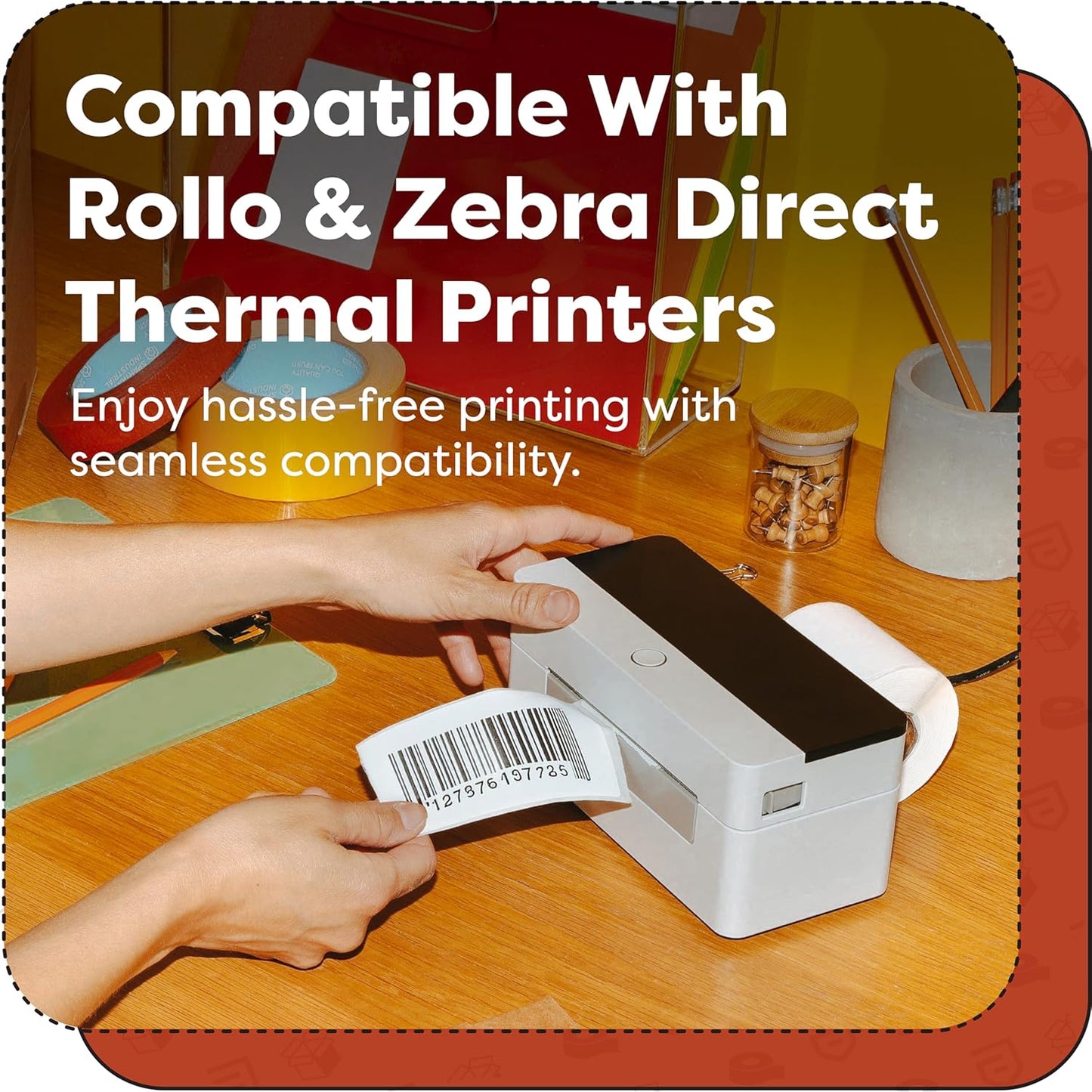 Aegis Adhesives - 2" X 6" Direct Thermal Labels Compatible with Rollo, Zebra, and Other Desktop Label Printers (12 Rolls, 250/Roll)