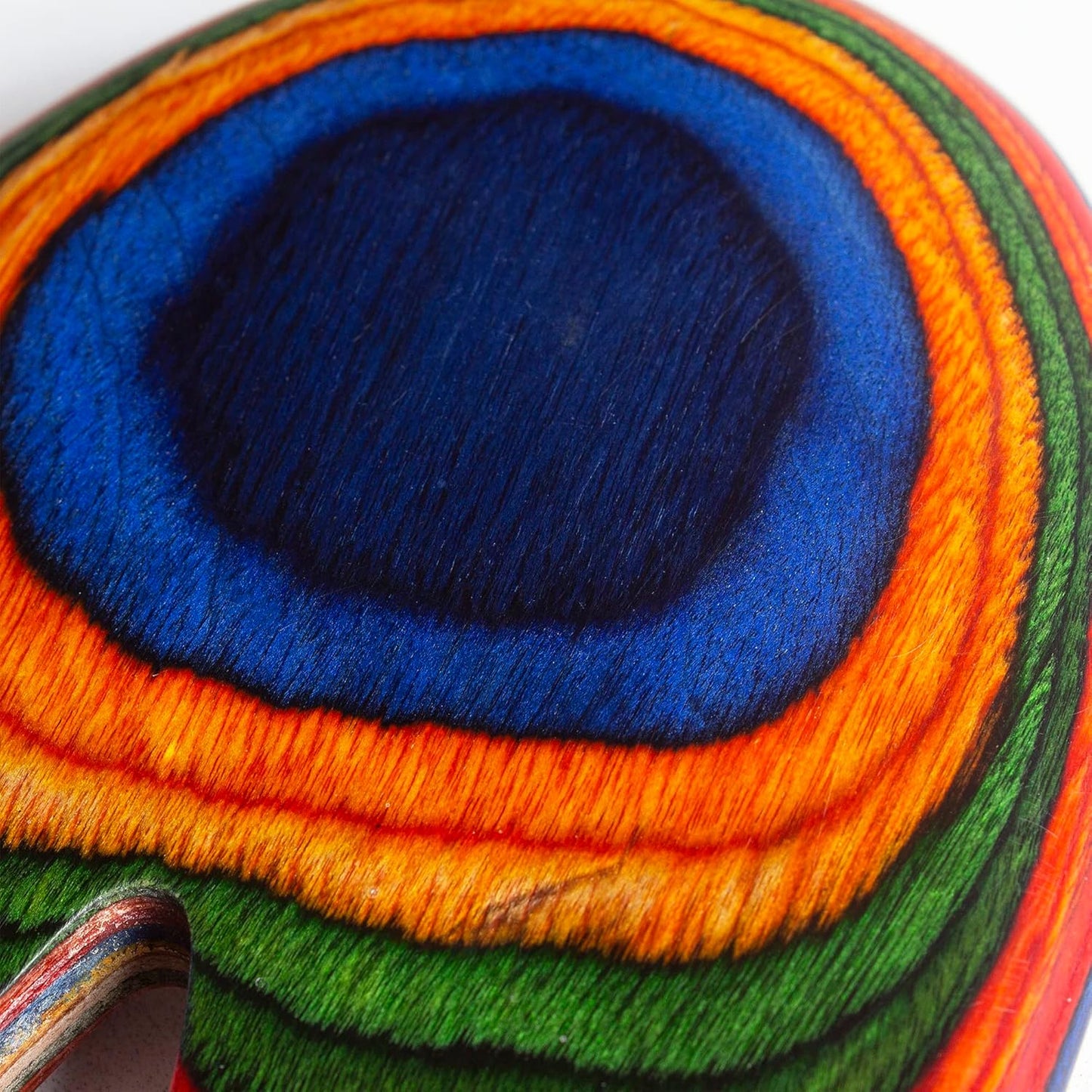 Totally Bamboo Baltique Marrakesh Collection Salad Hands Serving Utensil Set, Colorful Wooden Salad Servers