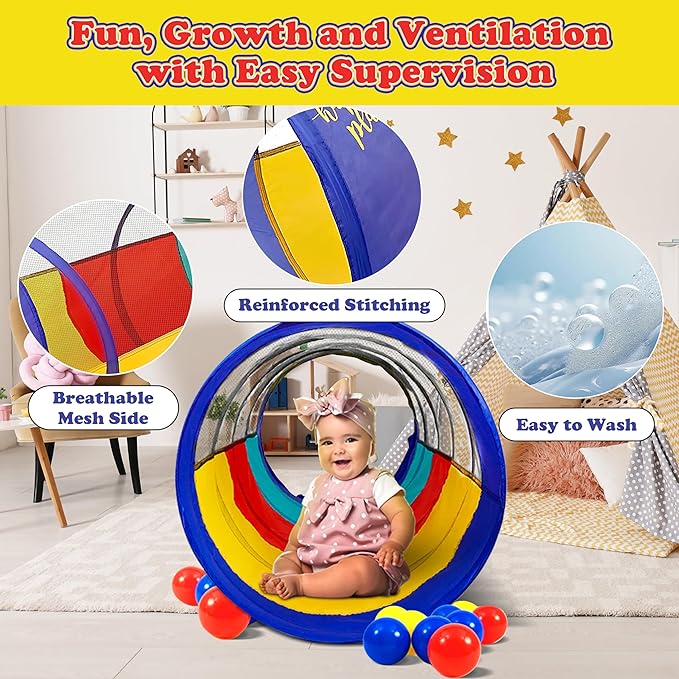Kiddey Play Tunnel for Kids
