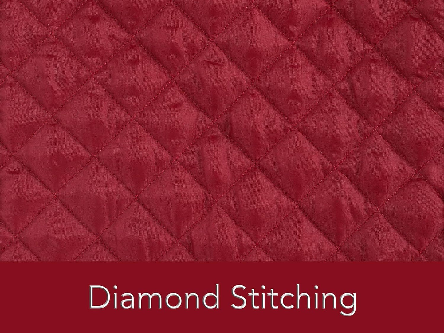 Covermates Keepsakes - Dish Storage - Padded Protection - ID Window - Stain Resistant - Machine Washable - China Storage, Red