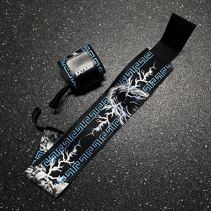 Katamu | Premium Wrist Straps | Wrist Support for Weighlifting, Powerlifting and Bodybuilding